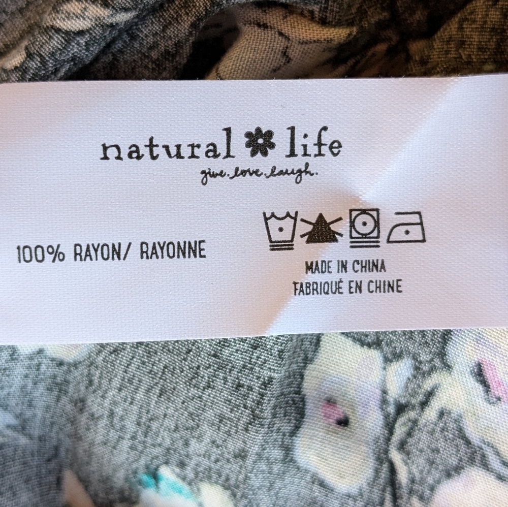 NATURAL LIFE Dark Green Floral Maxi Dress - Picture 7 of 7